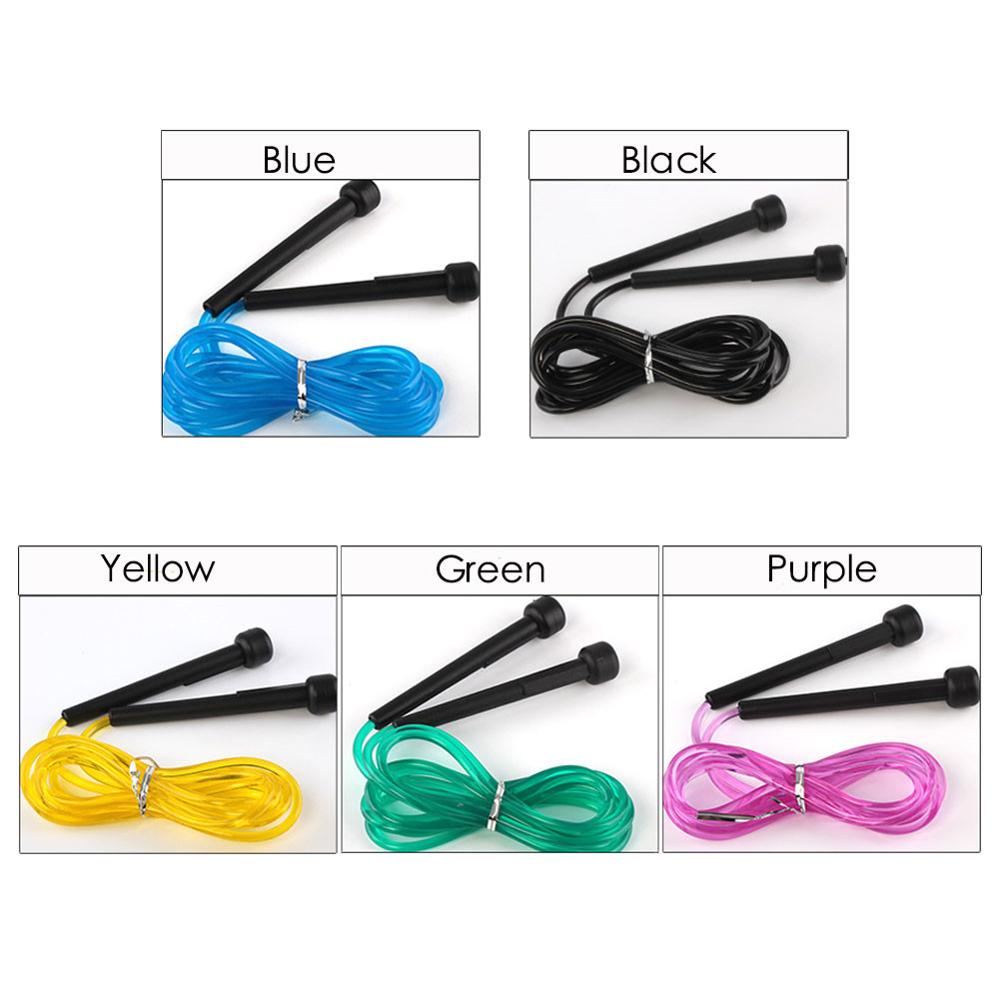 Adjustable Skipping Rope Transparent PVC Eco-friendly Fitness Exercise Jump Rope