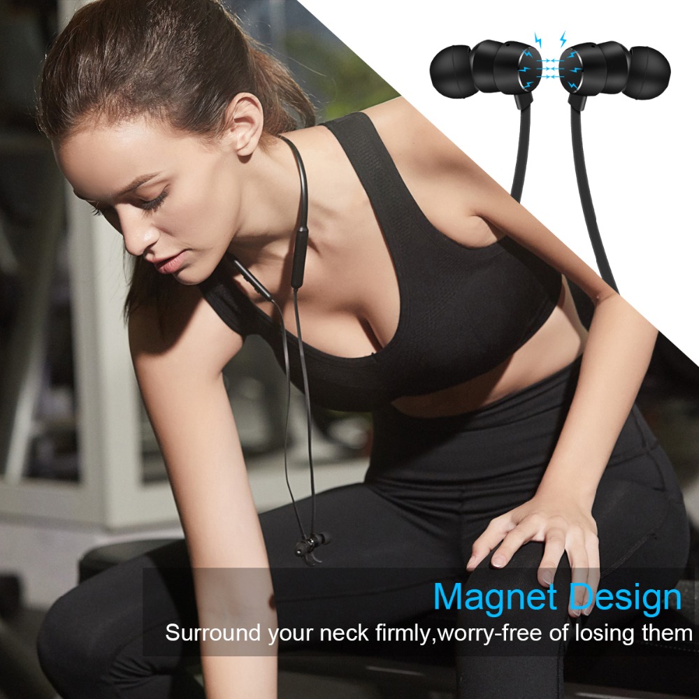 Wavefun Flex Pro Bluetooth Earphone Fast Charging Wireless Headphones IPX5 Waterproof Sports Headset for iPhone xiaomi with Mic