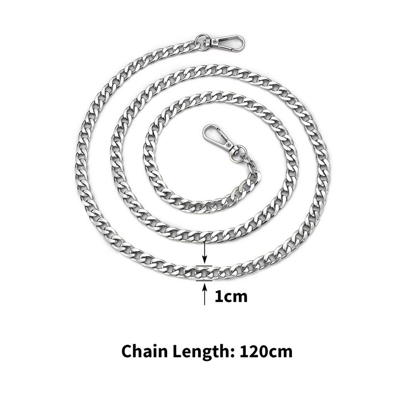 40/120 cm Metallkette Goldene Silbrig Schwarz Aluminiumkette Für Schmuckherstellung Erkenntnisse Tasche Kette Riemen Griff Ersatzketten
