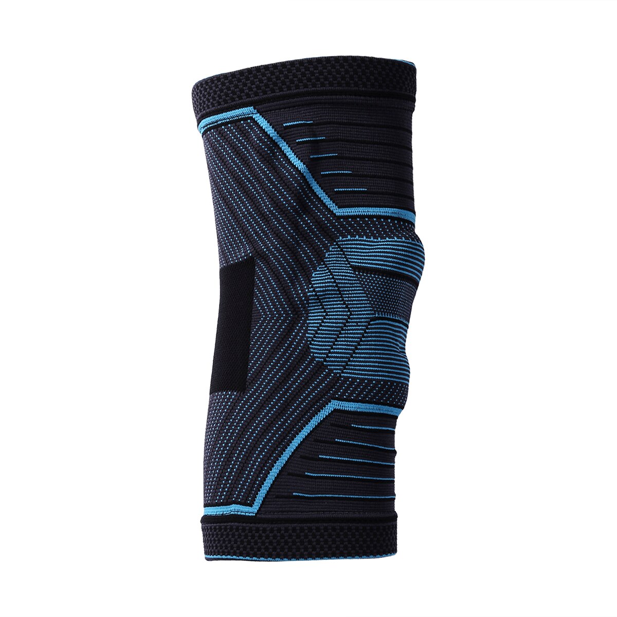 Fitness löpning cykling knästöd hängslen elastisk nylon sport kompression knäskydd: Blå / L