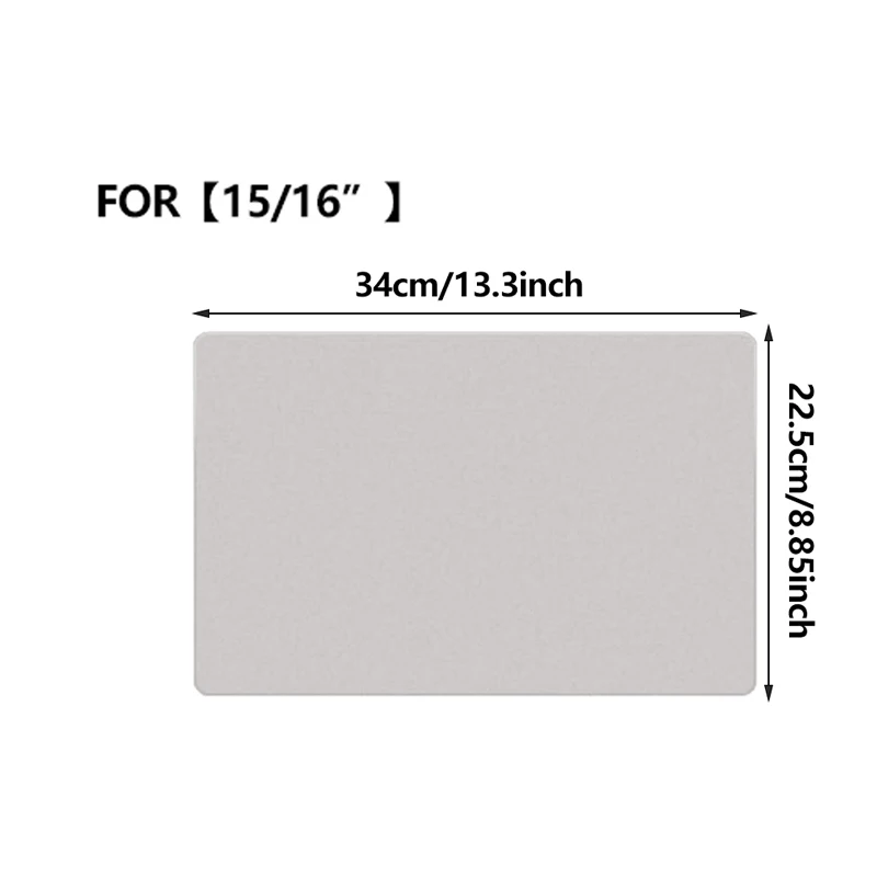 Microfiber Stofdicht Reinigingsdoekje Notebook Toetsenbord Cover Laptop Scherm Cleaner Kit voor MacBook Pro 13/15/16 inch: SILVER