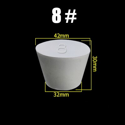 Silicone Rubber Sponge Stopper Hole Plug Lab Flask Test Tube Bottle Glassware Tapered Rubber Plug Bung Stopper: Blue