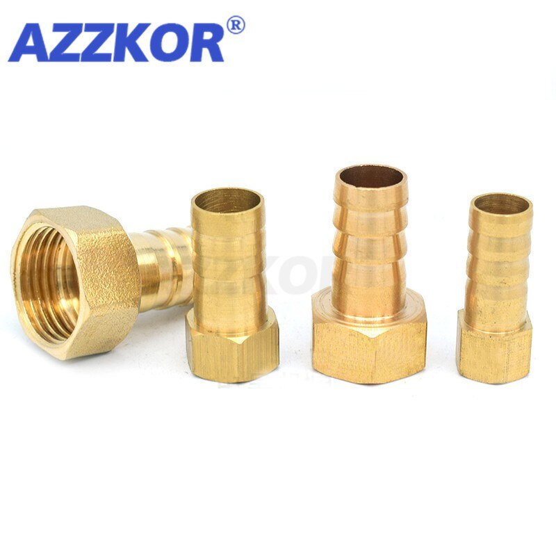 Hun led kobber pagode samling messing rør fitting slange modhage luft vand rør rør hurtig fitting 6mm-12mm-1/8 " 1/4 " 3/8 " 1/2 "