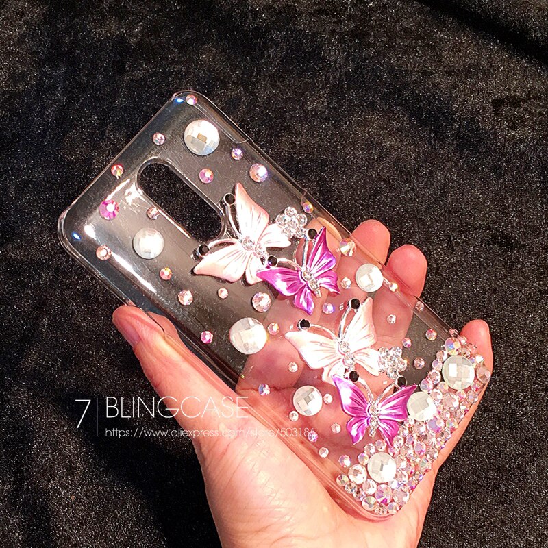 Vlinder Diamond Rhinestone Case Cover Voor Oneplus 6 3 3T 5 5T 7 7T Pro Een Plus 3 5 6 6T 7