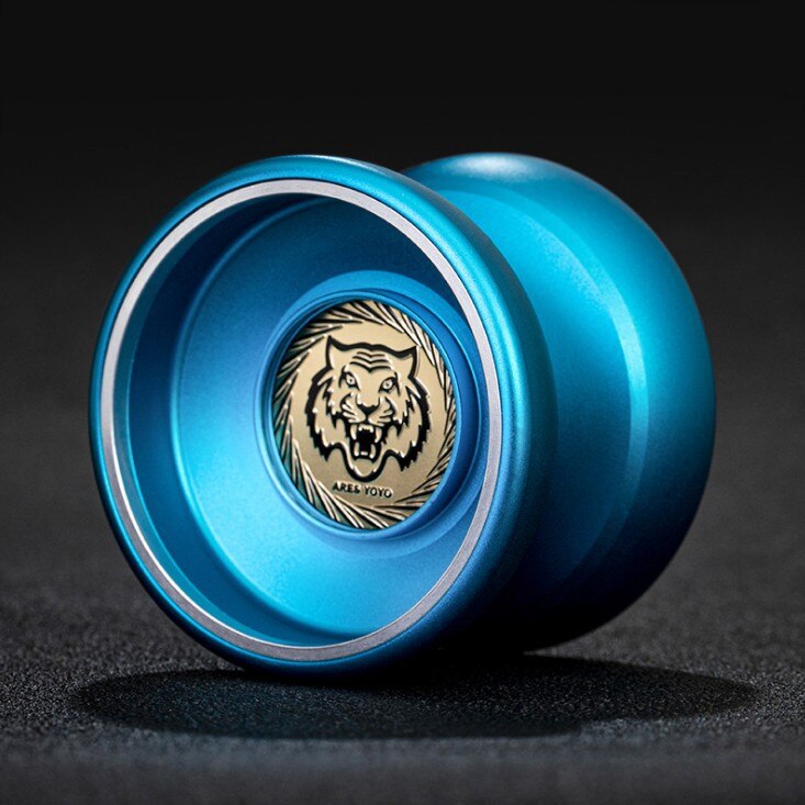 Cool Tiger Magicyoyo Butterfly Yoyo Unresponsive Competition Yo-yo Aviation Aluminum Alloy Yoyo Toys for Kids: Blue