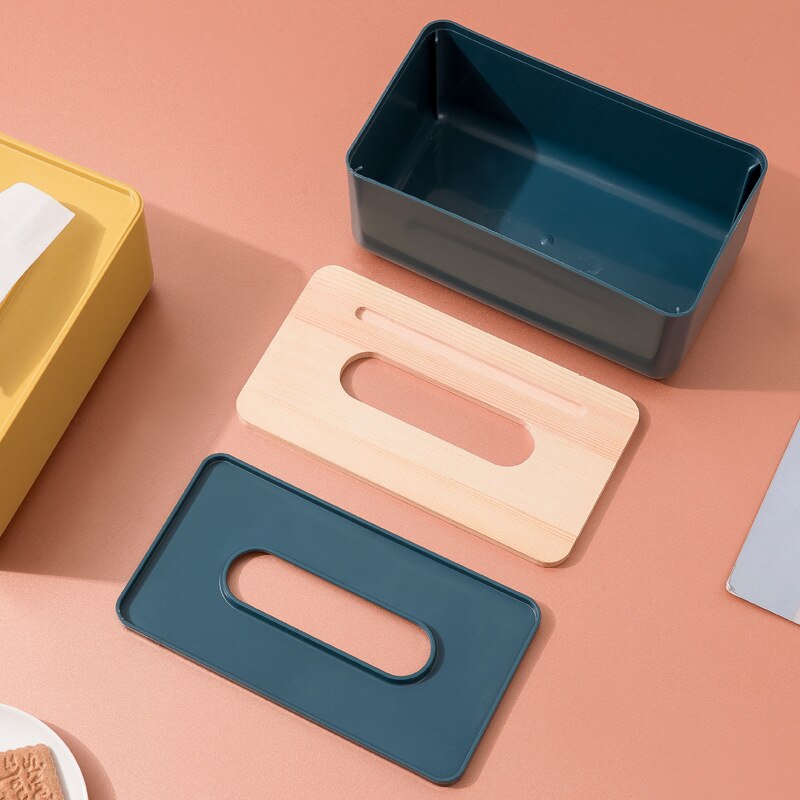 Herramientas de decoración de estilo nórdico caja de pañuelos de plástico, caja de pañuelos de papel, soporte para Decoración de mesa para el hogar, suministros para el hogar