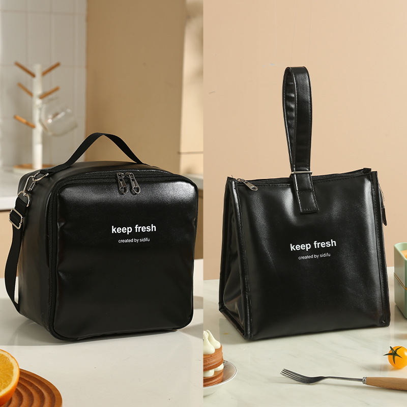 One-shoulder Bento Bag Student Lunch Box Bag Lunch Bag Office Worker Carrying Lunch Bag Thermal Insulation Bag: army green