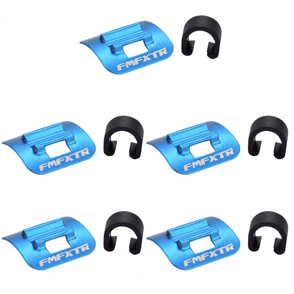 5Pcs Useful Bike Cable C-Clips Convenient Flexible High Temperature Resistant Rust Resistant Cable Housing Clip:  Blue