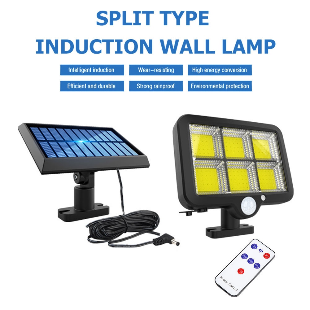 128LED/150LED Remote Control LED Solar Wall Light Motion Sensor Waterproof Security Lamp Out Door IP65 Stree Security Lamp