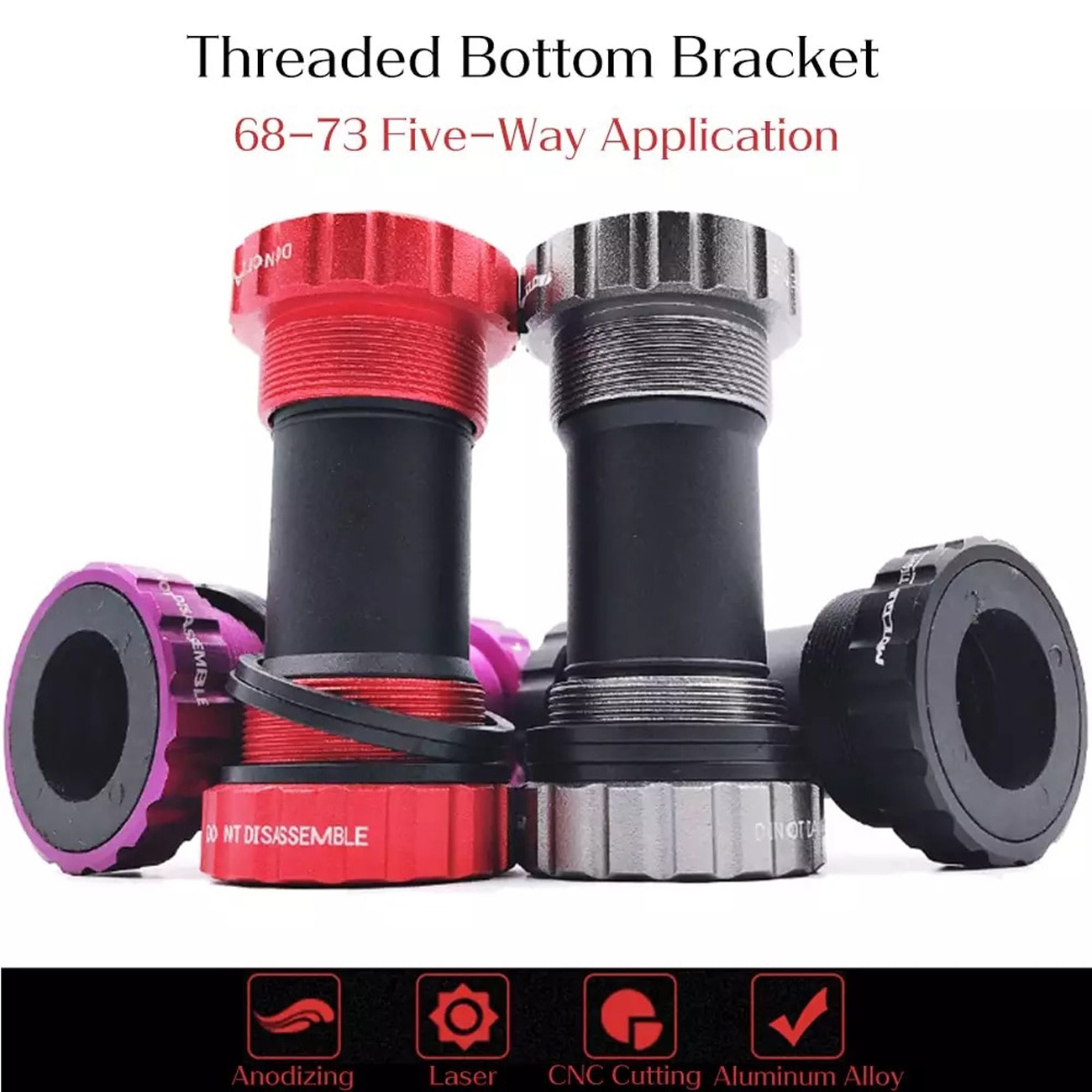 Bike Bottom bracket set Sealed Bearing Thread Type... – Grandado
