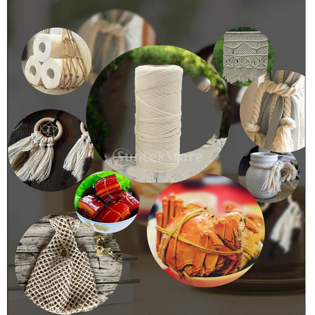 Macrame Touw Enkele Draad Touw Wit Macrame Katoenen Touw Voor Muur Opknoping Diy Dream Catcher Katoenen Touw