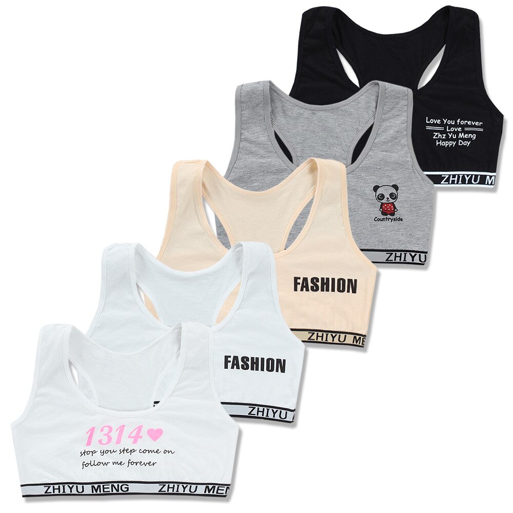 Girls Training Bras 12 Kids Soft Underwear 14 Girl Accessories Breathable 10 Children Bras for Teen Girl 8-16y Kids Tube Topic