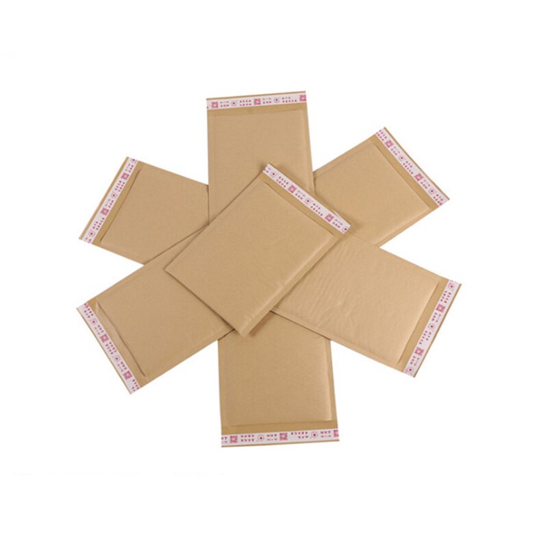 50Pcs/Lot Bubble Envelope Brown Kraft Paper Bubble Bags Shockproof Packaging Bag Mailing Envelopes 9 Sizes