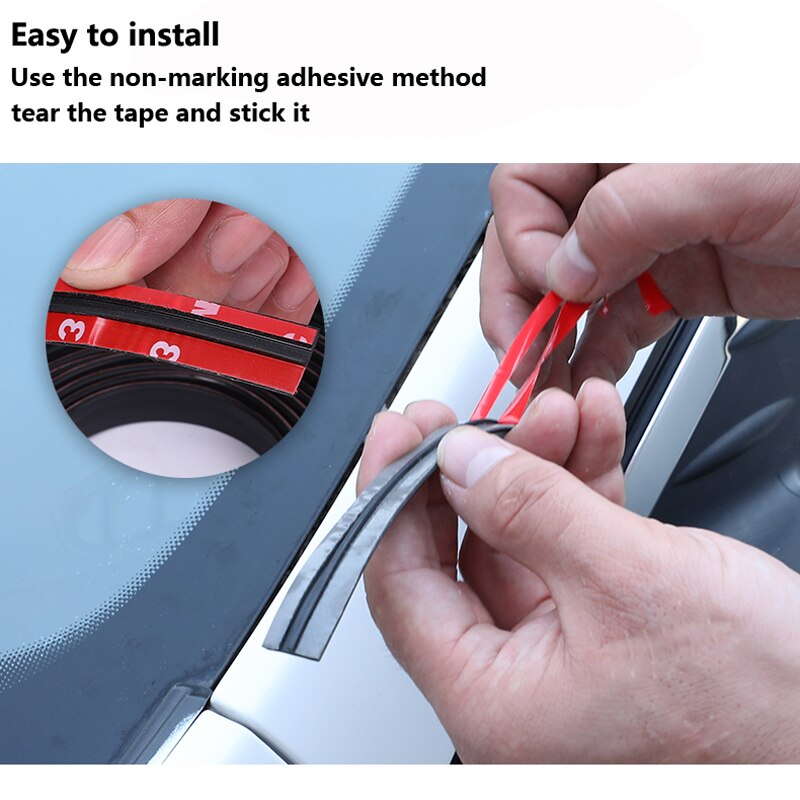 Rubber Auto Deur Afdichting Auto Dak Voorruit Kit Protector Seal Strip Geluidsisolatie Venster Afdichtingen Voor Auto