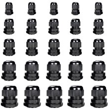 10pcs Seal Nylon Cable Gland Kit Outdoor Waterproof Ip68 Cable Gland Joints Adjustable Locknut Electrical Equipment Accessories