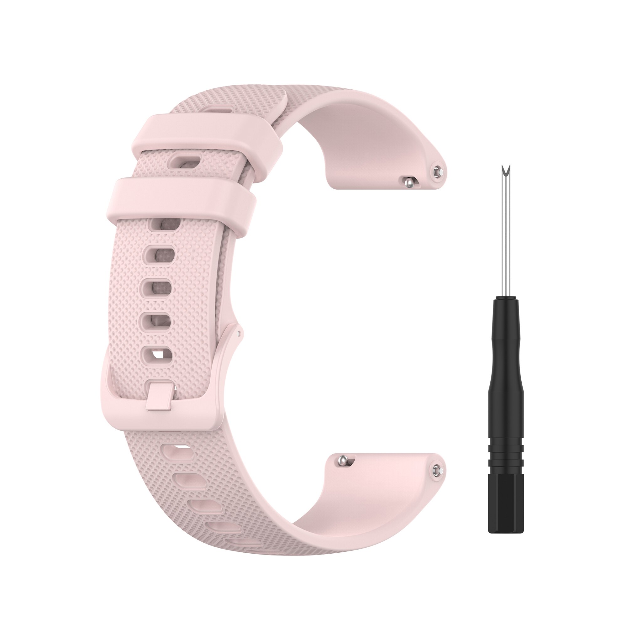 Garminille 745 hihnat urheilu silikonikello ranneke garmin forerunner 745 vaihtorannekoru rannehihna älykkäät tarvikkeet: Vaalea pinkki
