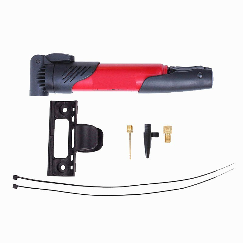 Mini Plastic Bicycle Pump Mountain Bike Road Bike Portable High-intensity Circulation Pump Bicycle Tire Inflator Pump: Red