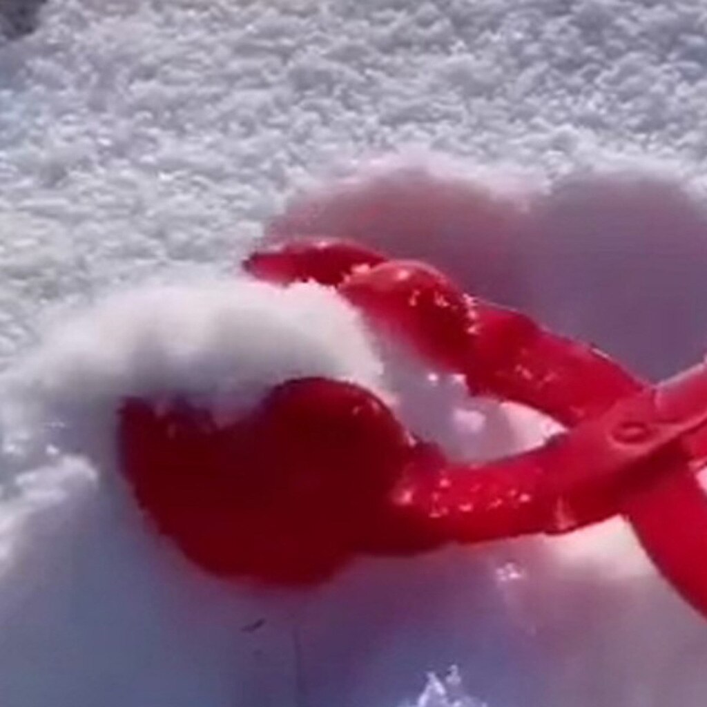 Bola de neve fabricante de areia clipe braçadeira instantânea bolas de neve crianças molde brinquedos ao ar livre neve bola fabricante clipes