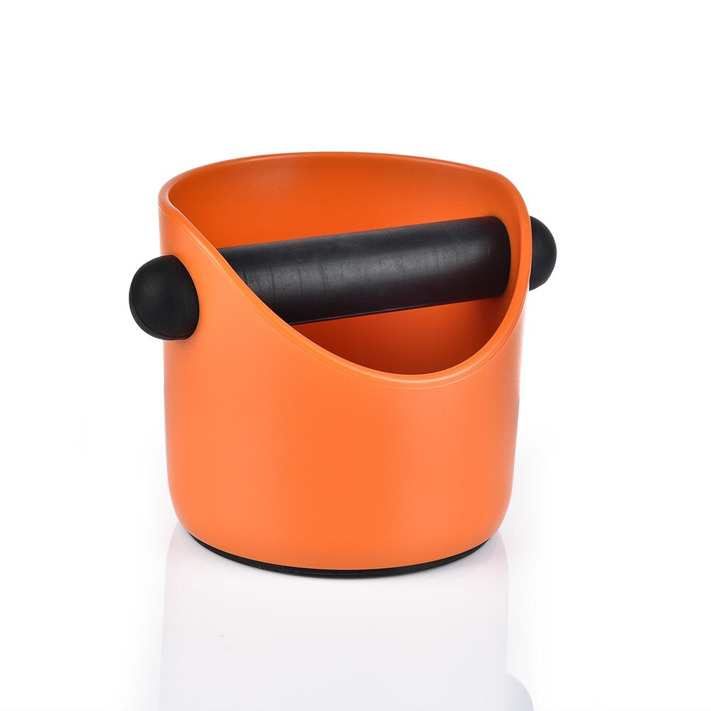 Coffee Grind Dump Bin Home Coffee Tools Cafe Accessories Coffee Grind Knock Box Espresso Grounds Container: Orange