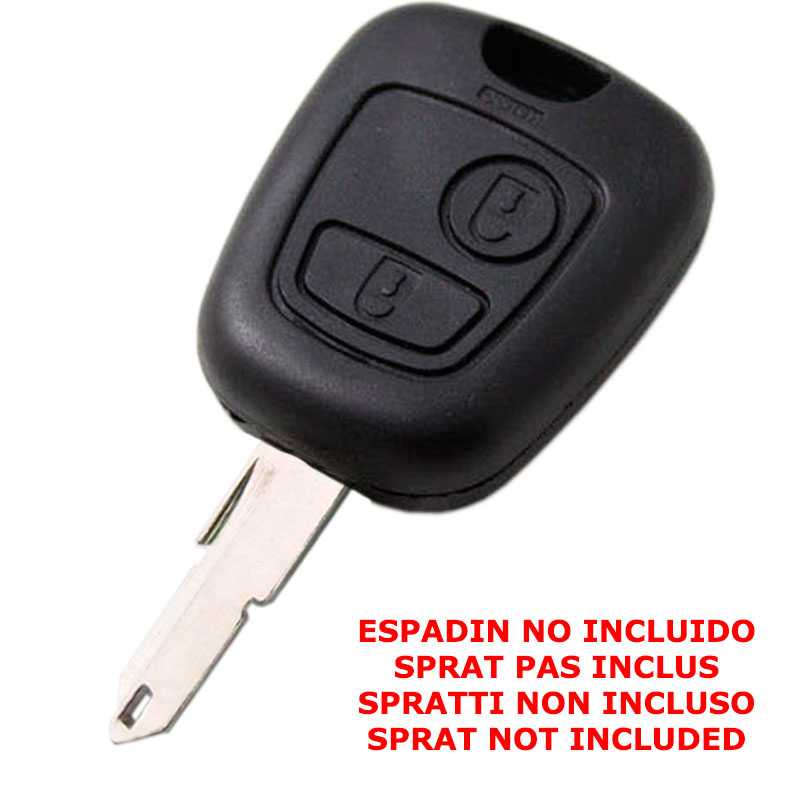 OcioDual BEHUIZING COVER KEY VOOR PEUGEOT SLEUTEL 106 107 206 207 407 806 zonder Zwaard Cover met Knoppen voor Commando sleutel Shell