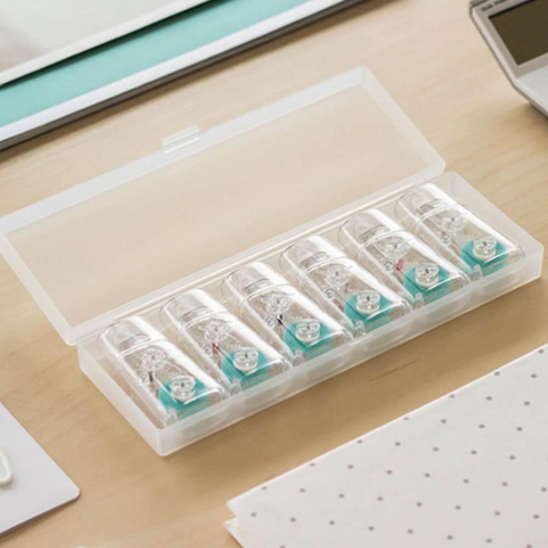 6 Pcs/Set Roller Glue Tape Double Side Office School Decorative Tape Accessories Glue Stationery Supplies Adhe B6D7