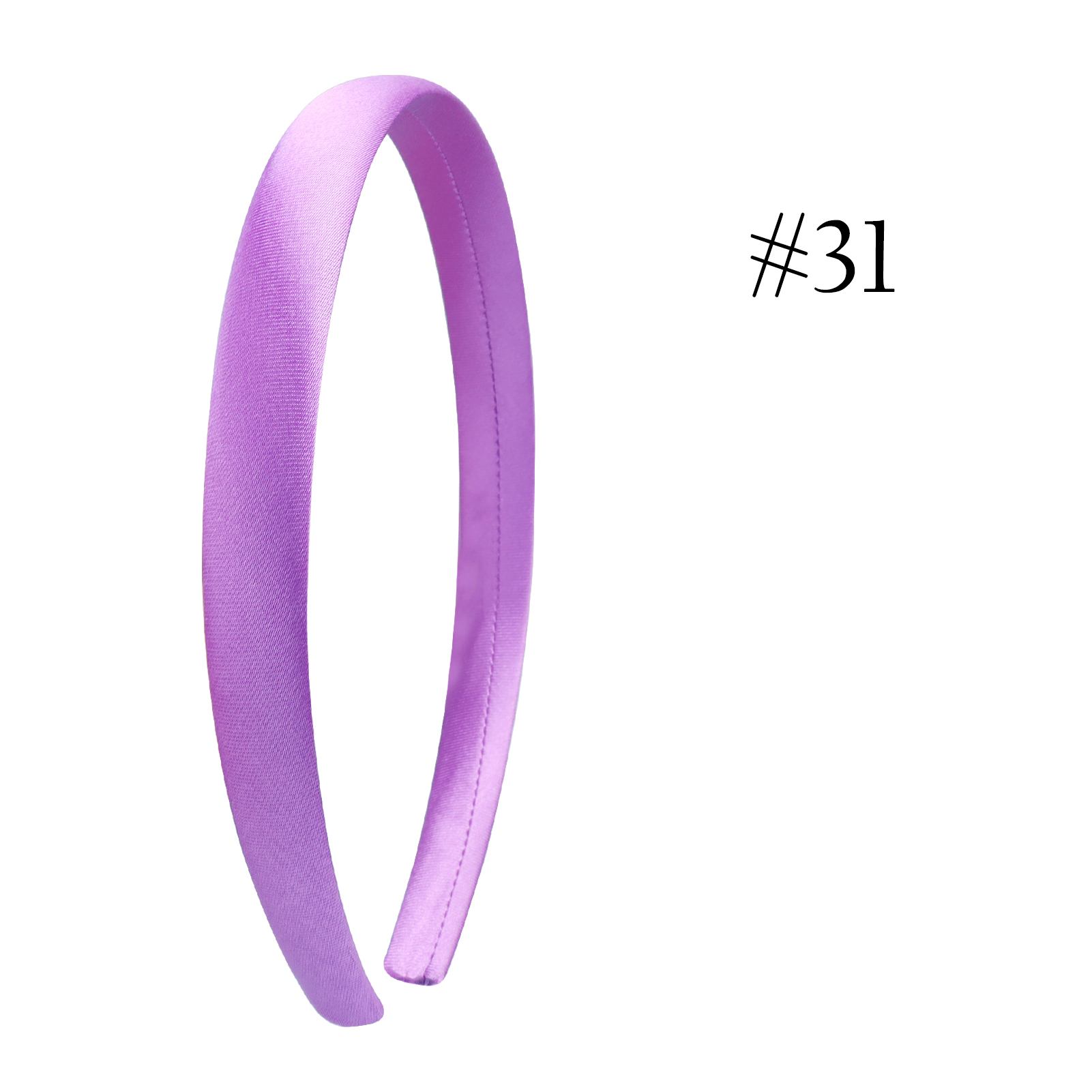 34 Stuks 0.6Inch Breed Satijn Bedekte Meisjes Hoofdbanden Diy Ambachtelijke Lint Hoofdbanden Voor Meisjes Vrouwen Regenboog Haaraccessoires