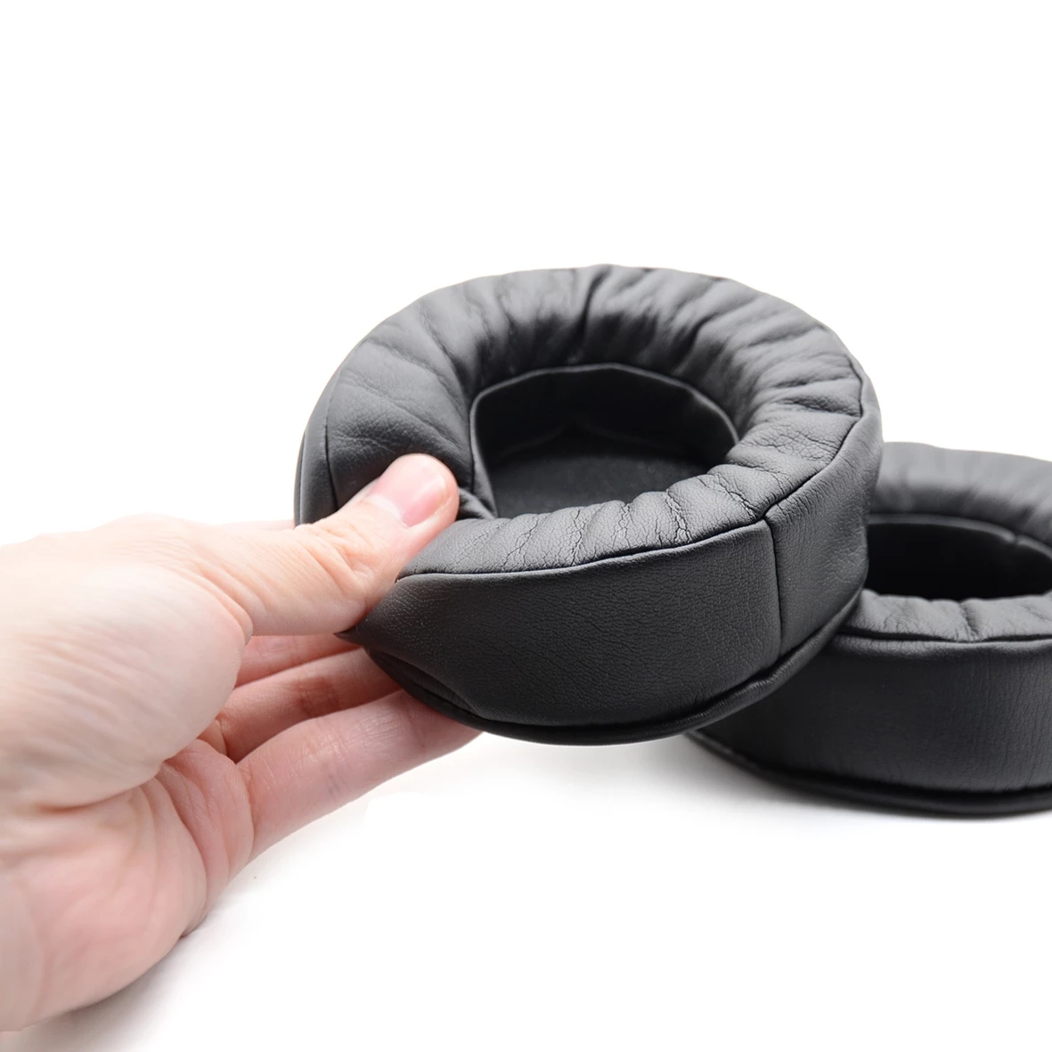 Almofadas de substituição para fones de ouvido, almofada de couro, veludo, capa de fone de ouvido, para superlux hd668b hd669 hd681 evo