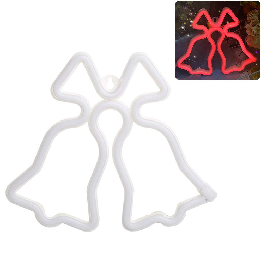 LED Neon Light Sign LOVE HEART Wedding Party Decoration Neon Lamp Valentines Day Anniversary Home Decor Night Lamp: W