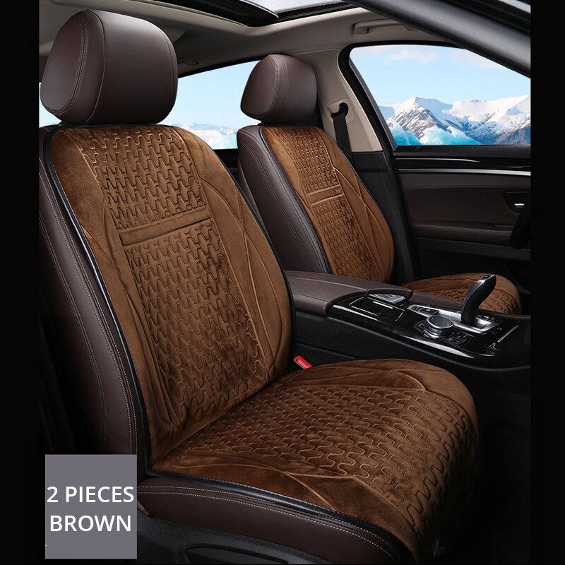 Winter Universele 12V Autostoel Verwarming Kussen Intelligente Warme En Comfortabele Multifunctionele Car Seat Heater Heater: brown 2 pieces