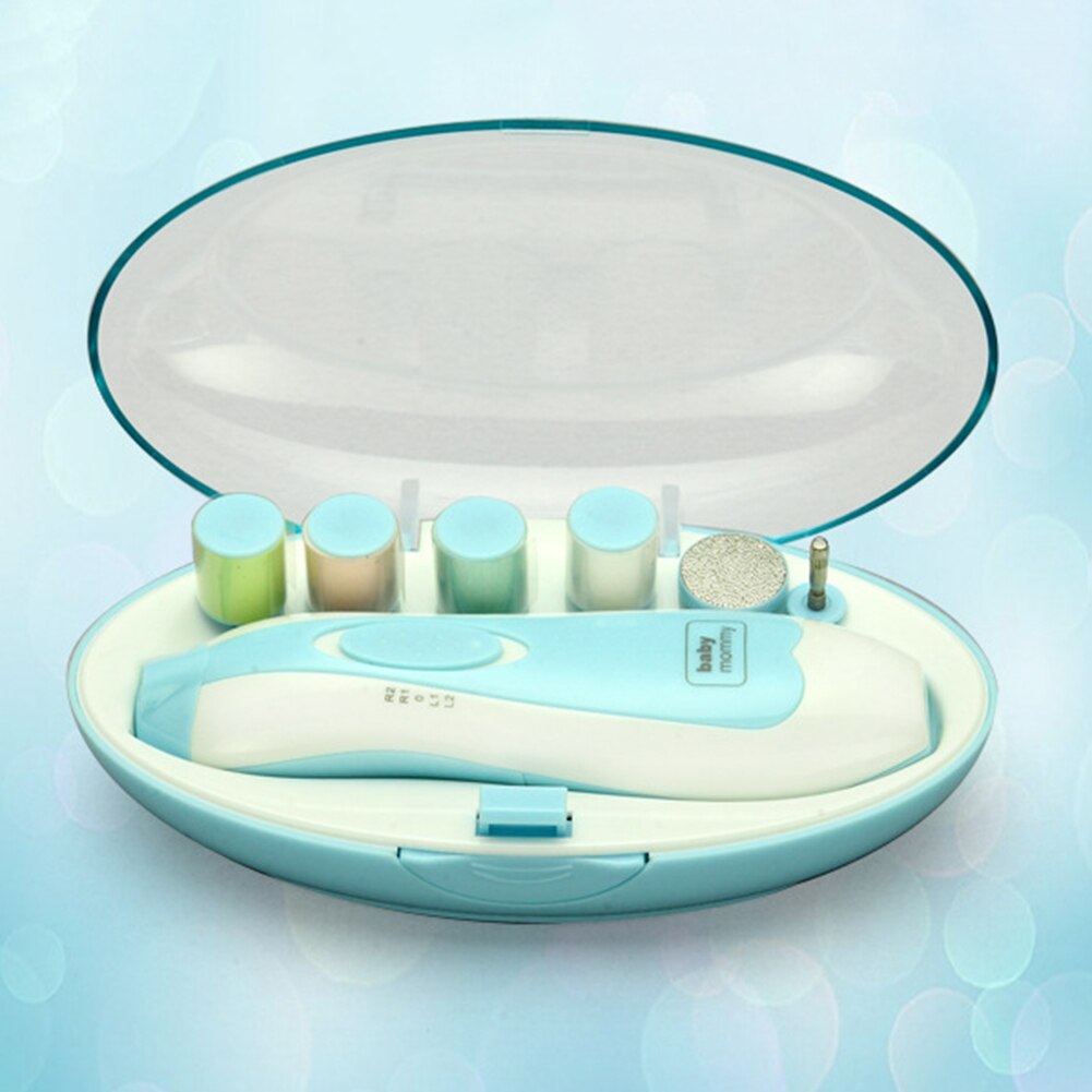 Portable adulte bébé électrique coupe-ongles multifonctionnel sûr manucure pédicure pour enfants adulte silencieux lime à ongles bébés soins des ongles: green