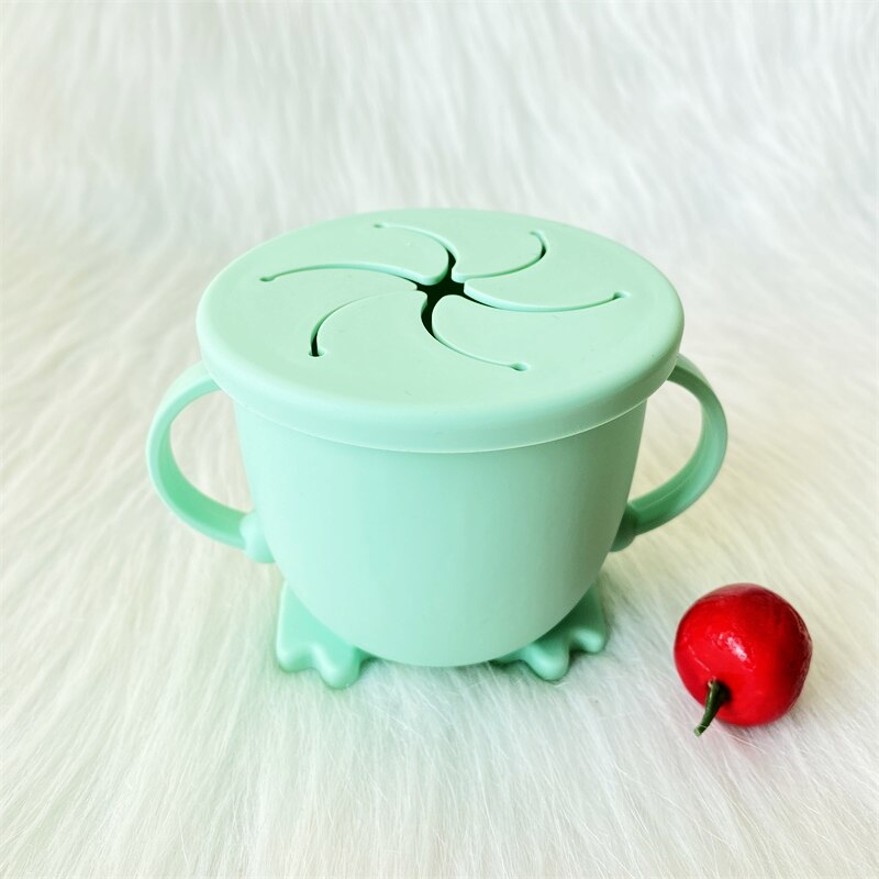 1Pcs Silicone Cartoon Children's Snack Cups -Proof Portable Shape Silicone Cups Safety Environmental: 5