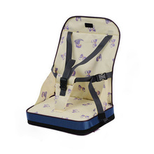 Asiento elevador portátil para bebé, silla de seguridad para viaje, con asistente de compras, 3 colores