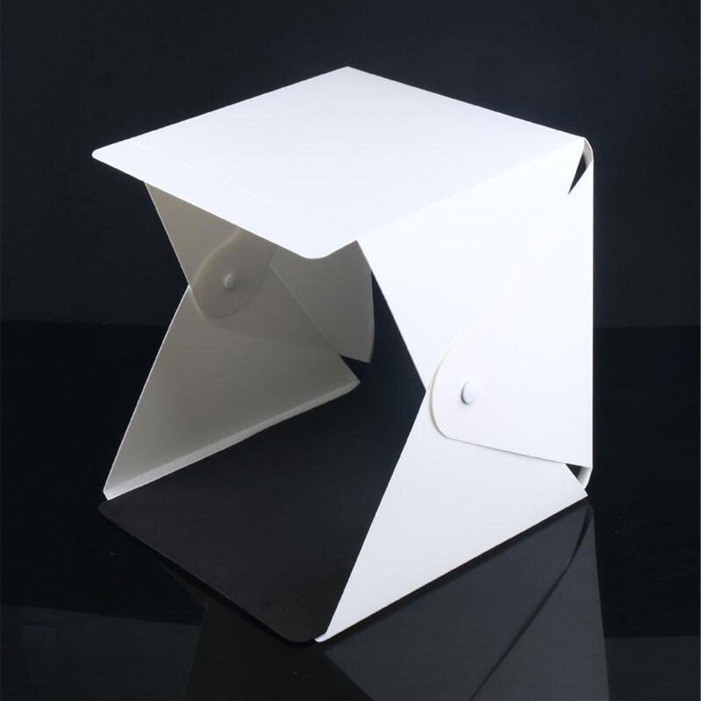 Mini Falten Leuchtkasten Fotografie Foto Studio Softbox LED Licht Weichen Kasten Foto Hintergrund Bausatz Licht Kasten für DSLR Kamera