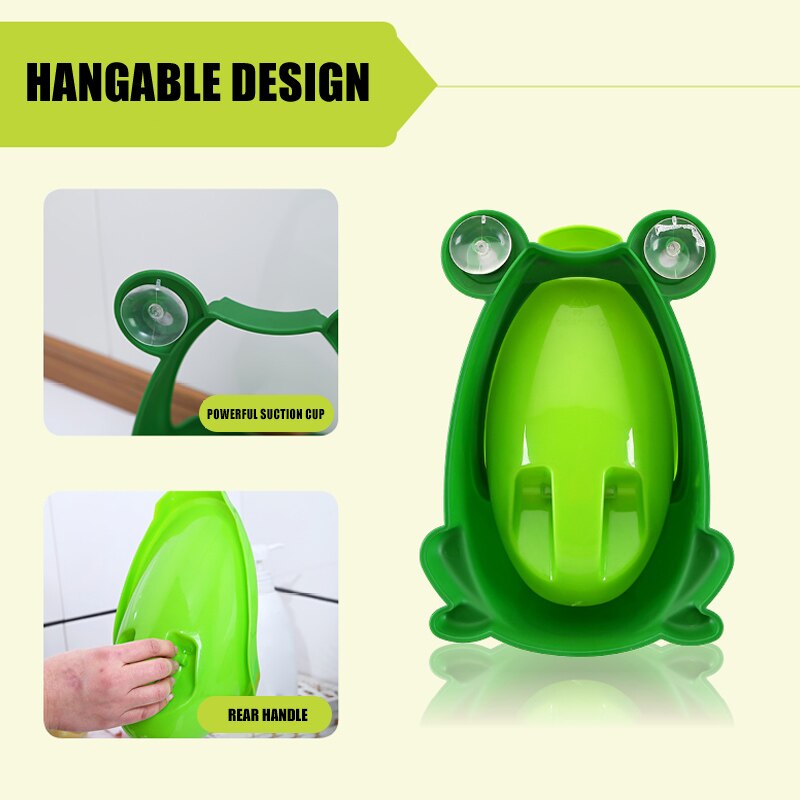 Kikker Kinderen Potty Toilet Training Kids Urinoir Voor Jongens Plast Trainer Badkamer Met Gericht Doel @ Ls