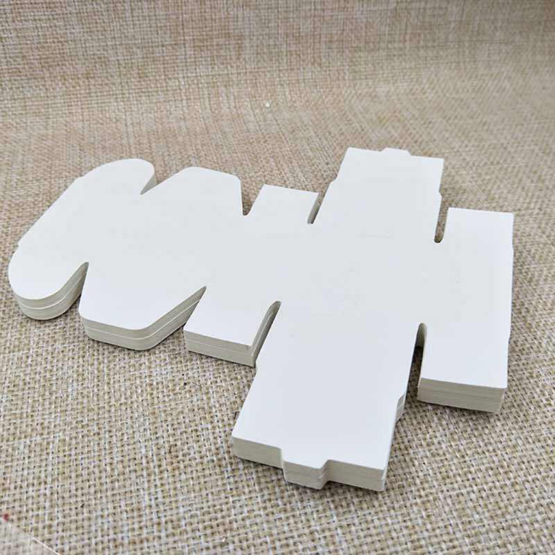 5PCS Small Kraft Paper Box,brown Cardboard Handmade Soap Box,white Craft Paper Box,black Packaging Jewelry Box 5Sizes