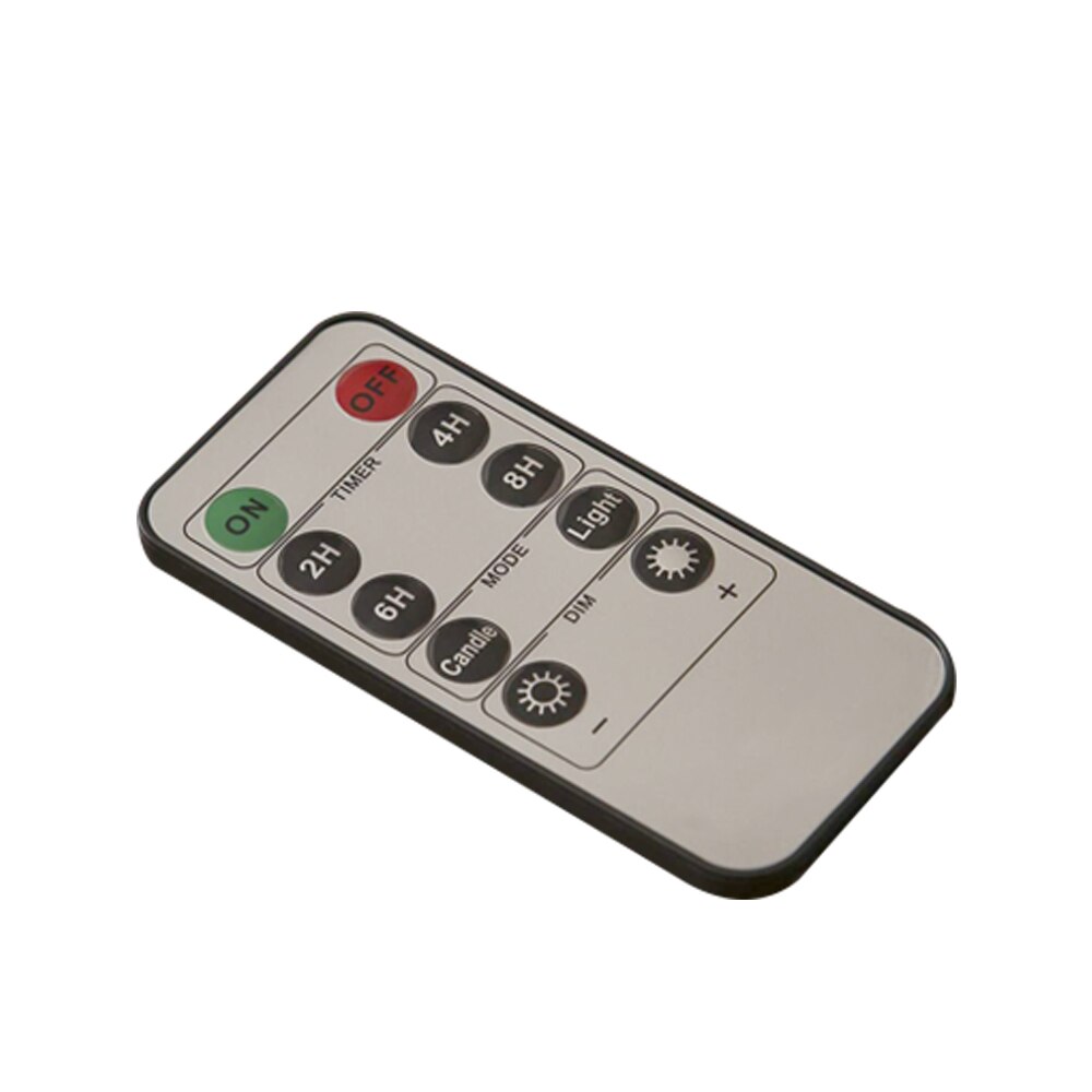 Pack of 6 LED Taper Candles Remote Control Plastic Flameless Flickering Christmas Lamp Candle White Lights Wedding Home