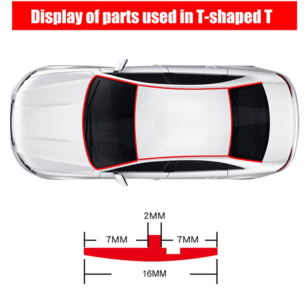 2/4/6Meter Auto Deur Afdichting Auto Dak Voorruit Kit Protector Rubber Geluidsisolatie Ruisonderdrukking Auto afdichtstrip
