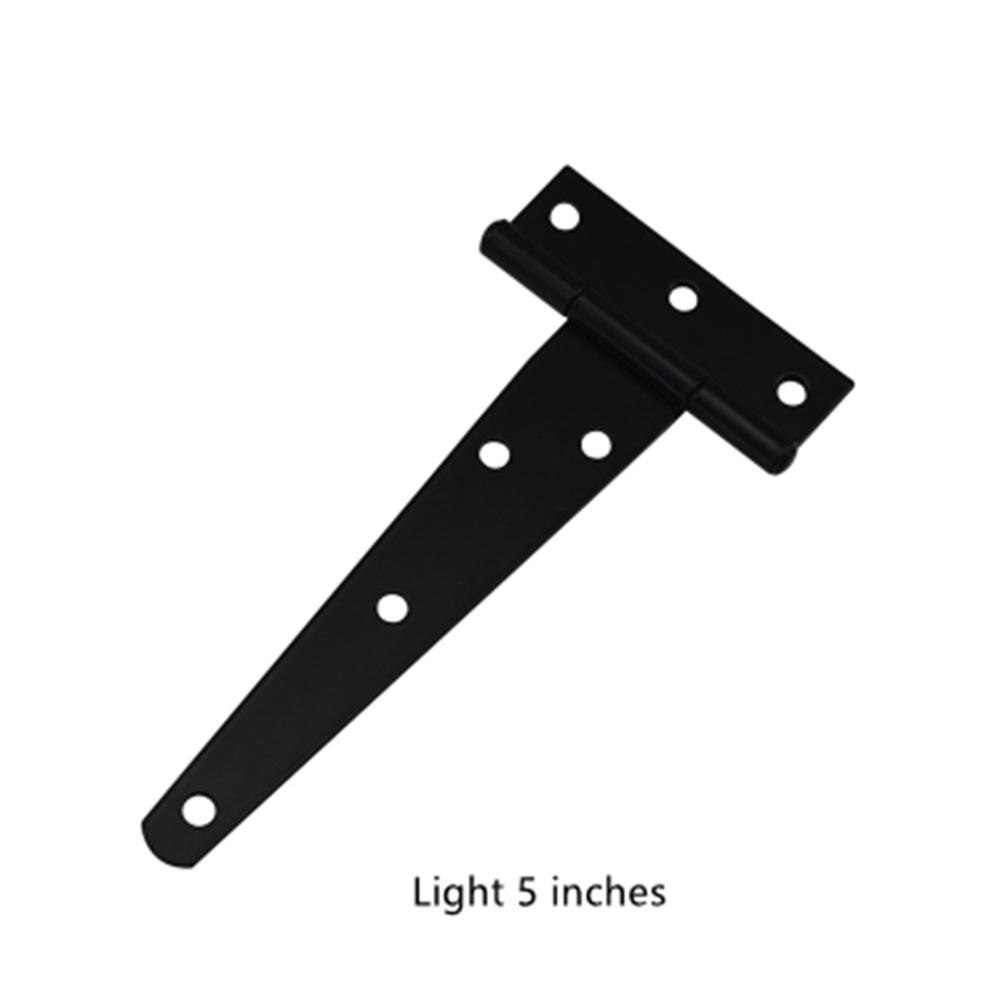 Gusseisen T Scharnier Schwarz T scharniere Schrank Scharnier Garten Schuppen 4-8 zoll Holz Tür Tor für Licht riss türen Möbel Hardware-: Schwarz