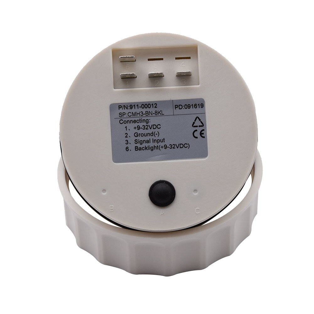 tachymètre marin 85MM tr/min compteur compteur LCD 6000 tr/min 8000 tr/min voiture bateau Tacho compteur jauge avec rétro-éclairage rouge 9-32V