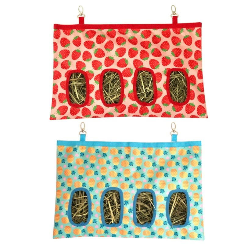 270F Konijn Hooi Feeder Zak Hooi Feeder Opslag Opknoping Voeden Tas Voor Kleine Dieren Hamsters 600D Oxford Doek