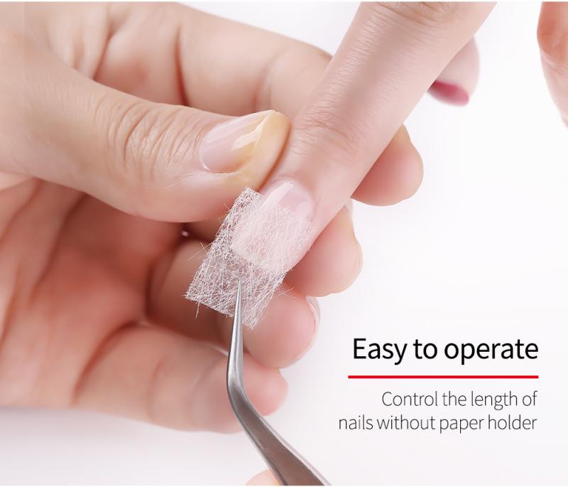 10 uds, Extensión de uñas de fibra de vidrio de seda, forma de uñas, acrílico, extensión de puntas, fibra natural, arte de uñas, accesorio DIY