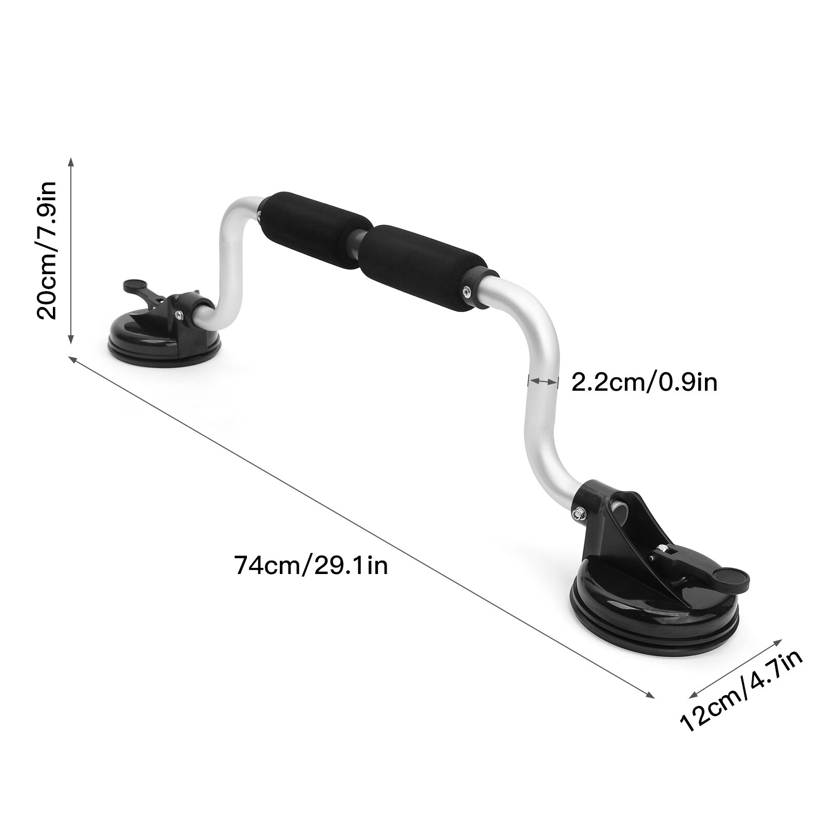 Aluminum Alloy Kayak Roller Kayak Rack Suction Cup Holder Canoe Mount Ship Roller Suction Boat Roller for Car Top: Default Title