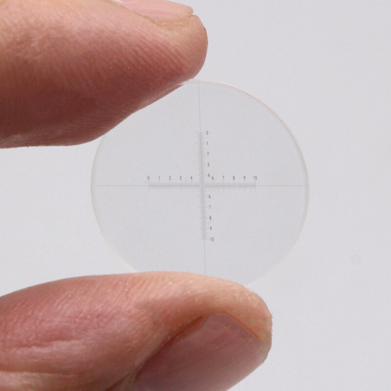 DIV 0.1 mm Eyepiece Micrometer for Microscope Ocular Calibration Graticule Cross Ruler 10x10 Scale CAT907 C7 Measuring Scales