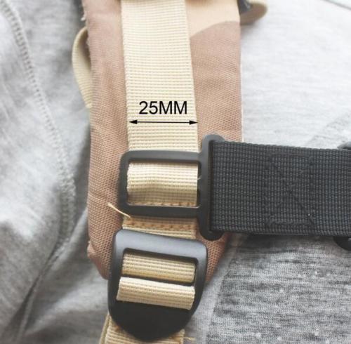 Universal 3/4 &quot; nylonband förpackning bröstband ryggsäck bröstsele spänne
