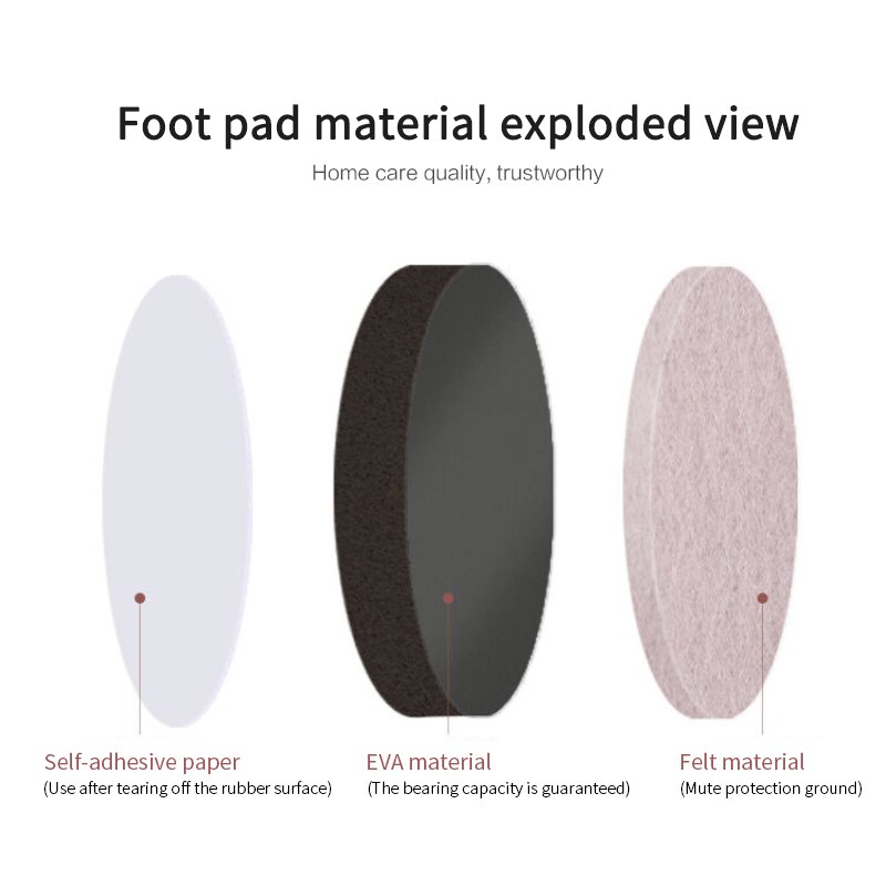 Multifunctionele Carbon Stalen Tafel Been Verhogen Pad Thicken Verhogen Sofa Table Been Pad Slip Voeten Mat voor Thuis