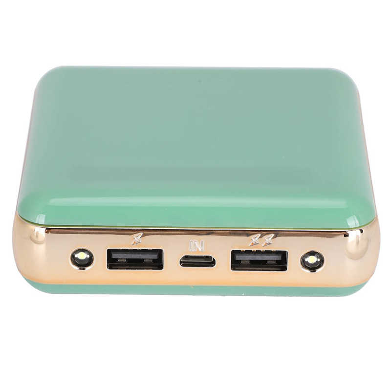 Power Bank Portable Power Supply Green 20000mAh Large Capacity for Office Home