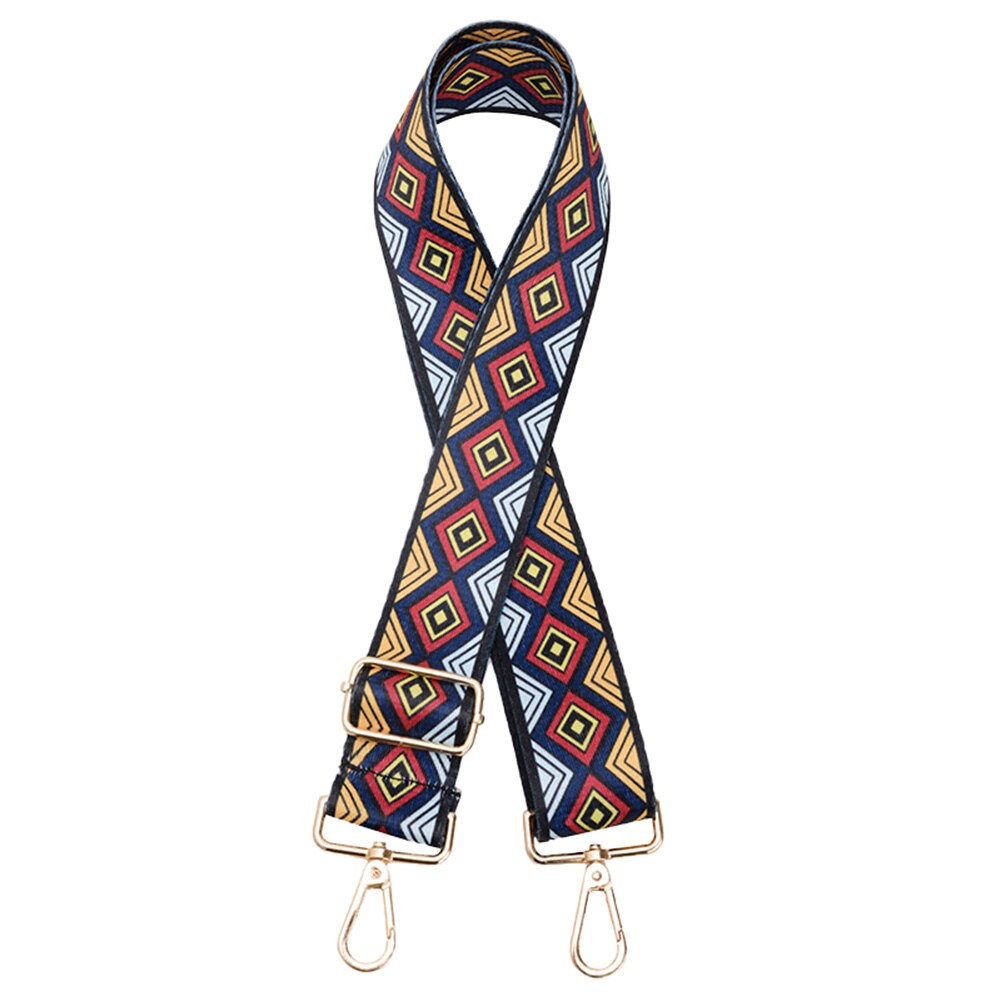 Adjustable Nylon Bag Straps Women Colorful Printing Replacement Wide Strap Shoulder Messenger Handbag Handle Ornaments: H