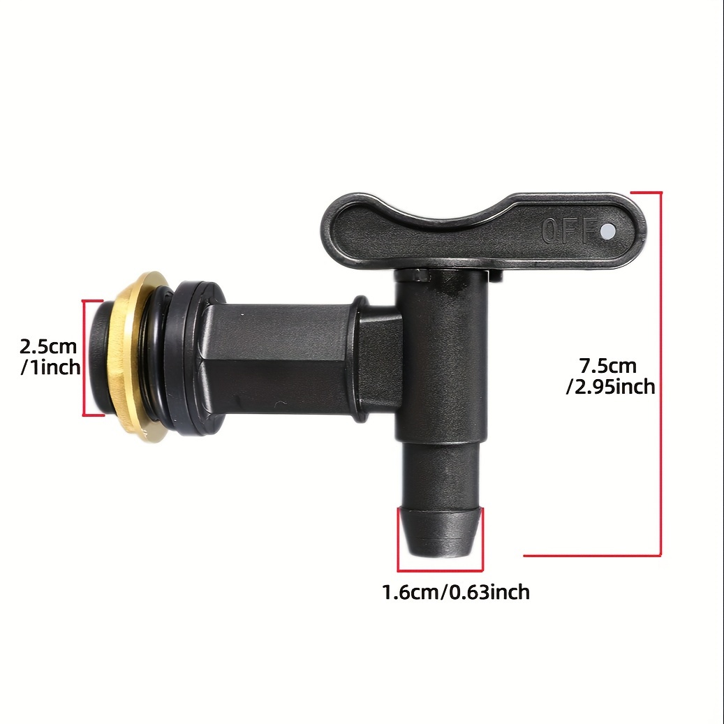 1 st 3/4 "IBC Tank Tap Adapter Grove Draad Tuin Watertank Kraan Voor 3/4" Slangen messing Vervanging Connector Kleppen