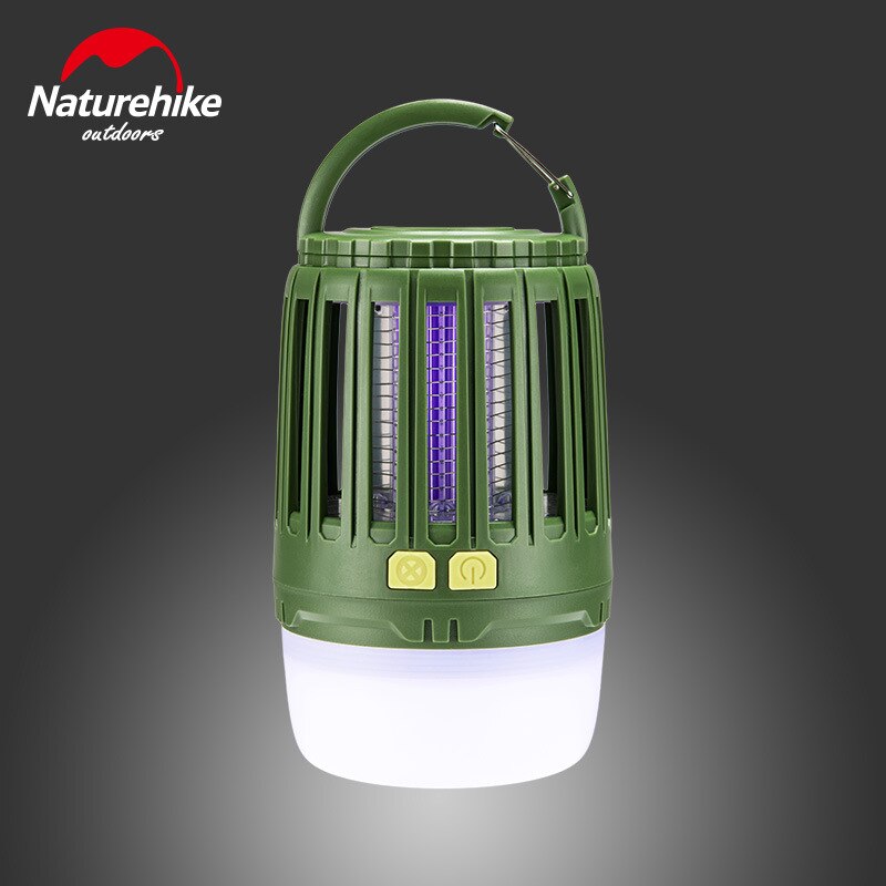 Lampada Uccidi Zanzare Naturehike - Luce Tenda Campeggio - 8.1W - Tenda 3-4 Persone - Ricaricabile: Verde