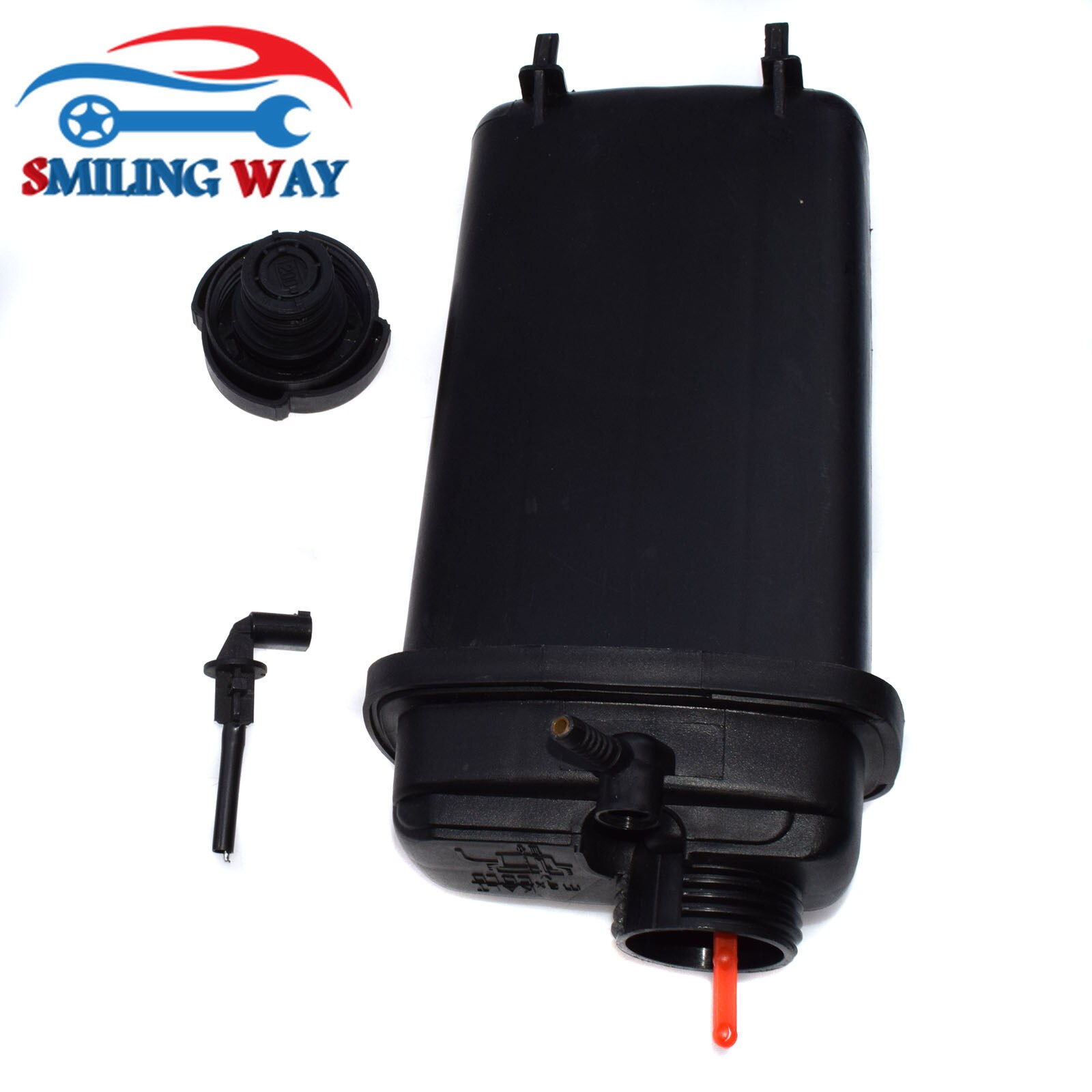 Reservoir Radiator Expansion Overflow Tank & Cap & Sensor For BMW E39 E38 E31 540i Z8 740i 740iL 840Ci 850Ci 850CSi 850i